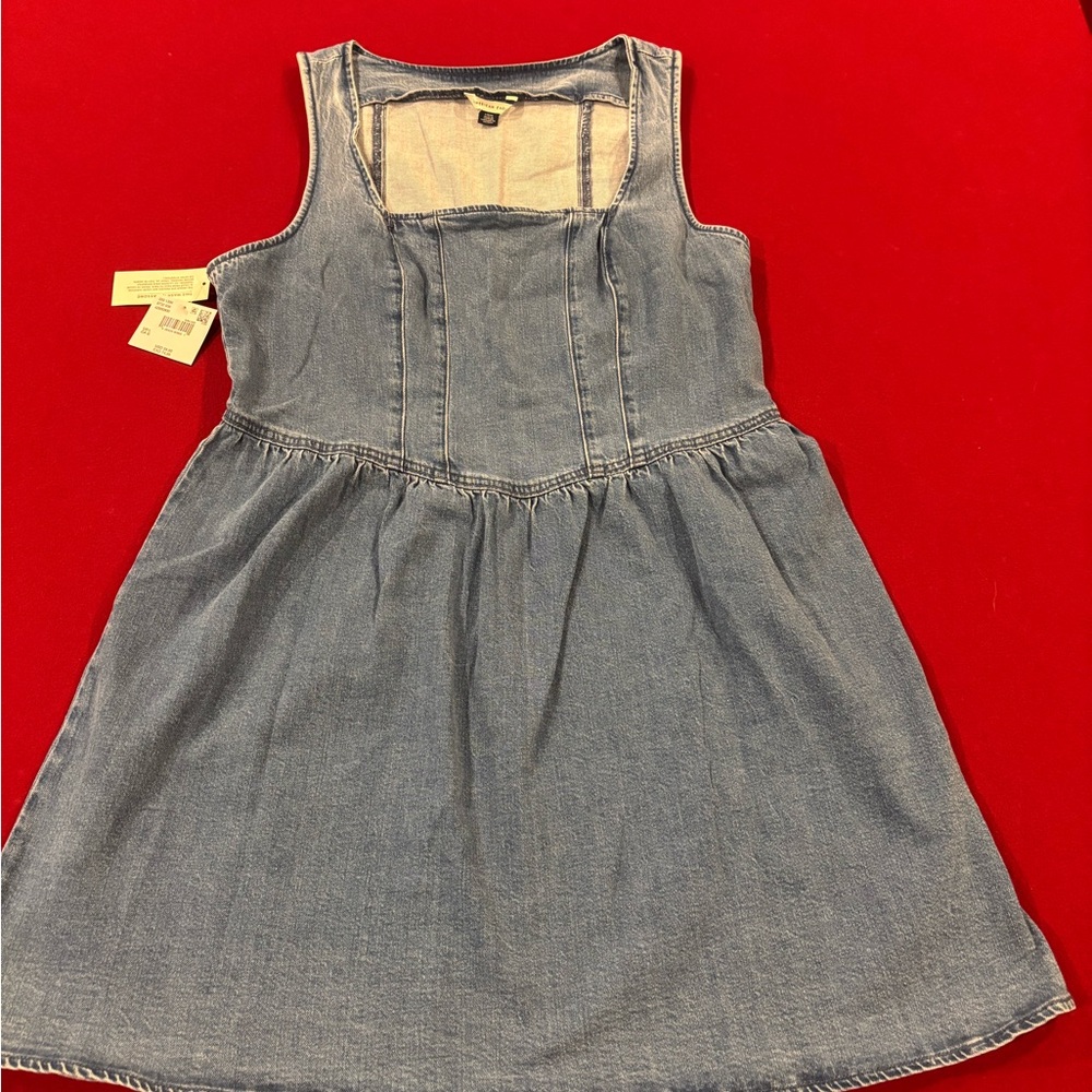 American Eagle Outfitters Blue Denim Dress